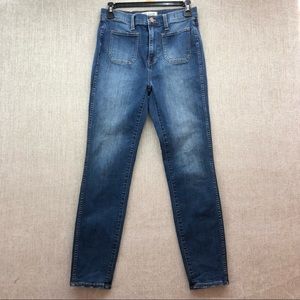 Madewell High Waisted Sailor Denim Womens Jeans Size 27